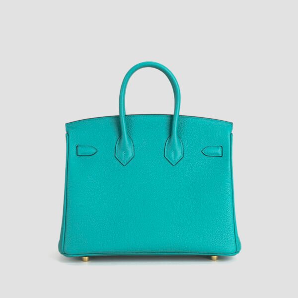 Canada Toronto Hermes Birkin 25CM Togo Leather 7F Blue Paon Gold Hardware