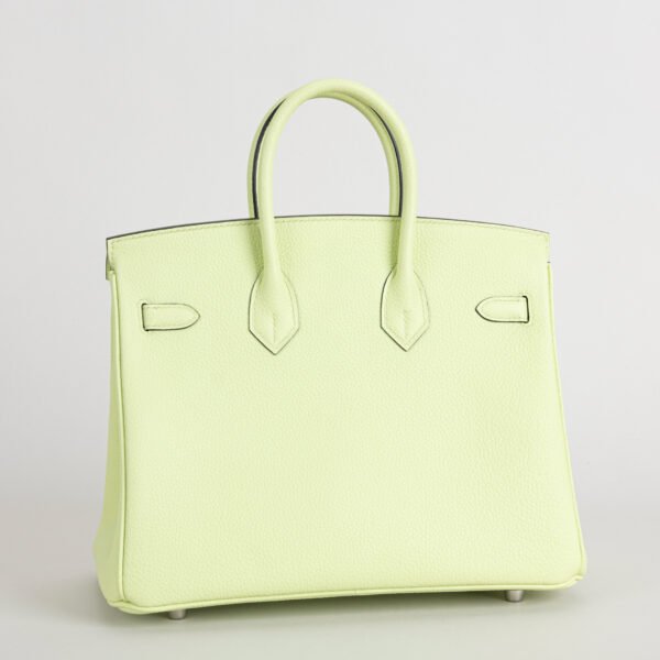 UAE Dubai Hermes Togo Leather Birkin 25CM Y6 Vert Absinthe Silver Hardware