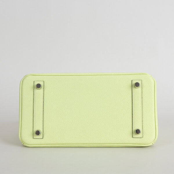 UAE Dubai Hermes Togo Leather Birkin 25CM Y6 Vert Absinthe Silver Hardware