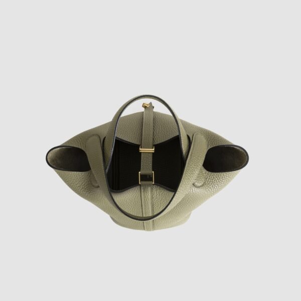 wsxc1760108465164_4-scaled-1 Women’s Tote Bag Clemence Leather Picotin 18CM CC61 Vert Olive Gold Hardware