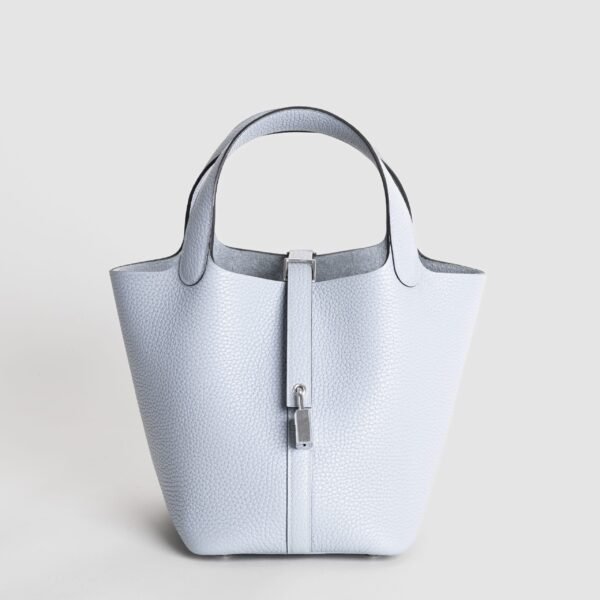 wsxc1760108544681_0-scaled-1 Full Handmade Hermes 08 Blue Pale Clemence Leather Picotin 18CM Silver Hardware
