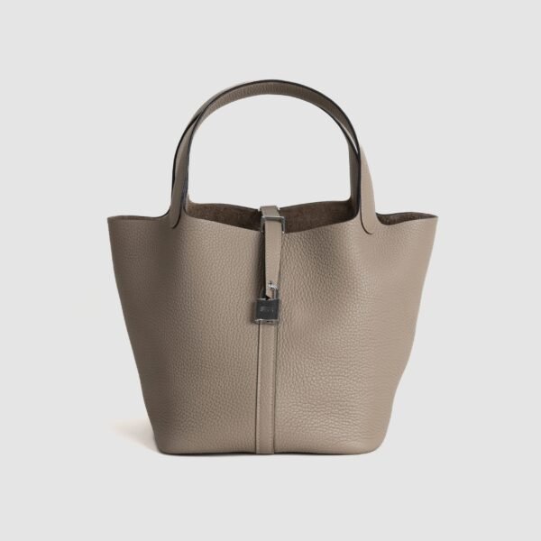 wsxc1760108662911_0-scaled-2 USA New York Picotin 22CM Clemence Leather S2 Gris Trench Silver Hardware