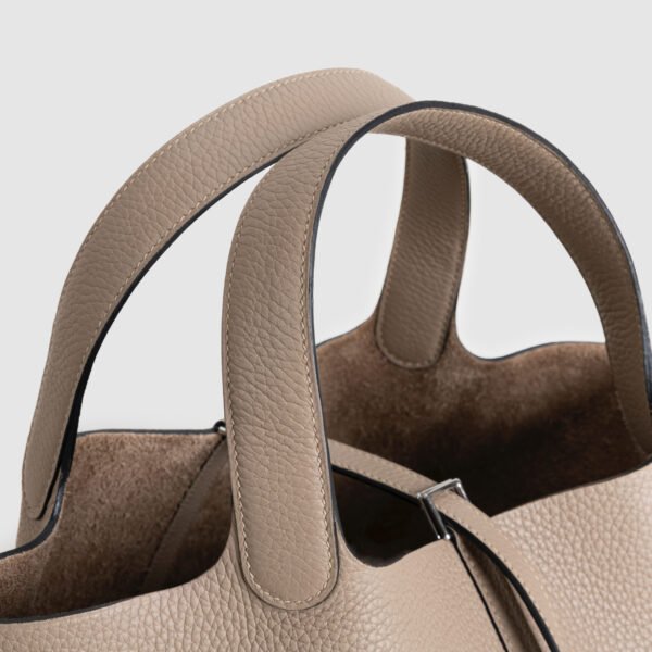 wsxc1760108662911_2 USA New York Picotin 22CM Clemence Leather S2 Gris Trench Silver Hardware