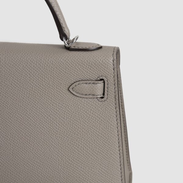 wsxc1760632790001_3-scaled-1 UK London Mini Kelly 19CM Epsom Leather M8 Gris Asphalt Silver Hardware