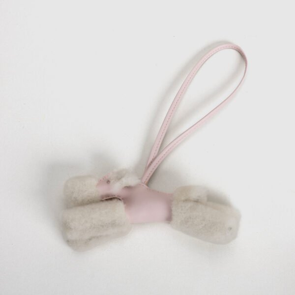 wsxc1762527803498_0 Hermes Pendant Budy Charm Milo Agneau Rose Sakura / Merino Wool