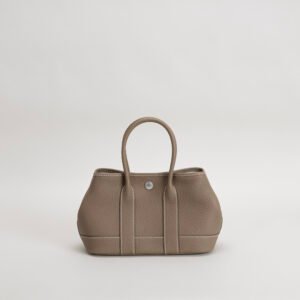 Hermes 2025 New Garden Party Mini 23 Negonda Leather CK18 Etoupe Silver Hardware