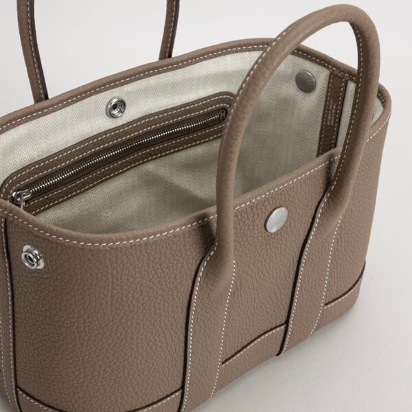 wsxc1762613150230_3 Hermes 2025 New Garden Party Mini 23 Negonda Leather CK18 Etoupe Silver Hardware