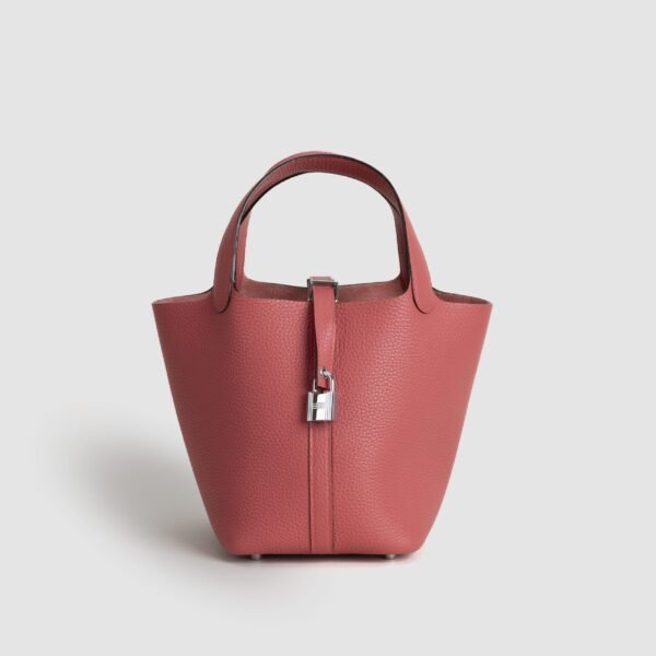 wsxc1764777158231_0-1-scaled-2 Canada Toronto Hermes 8W Rose Azalee Clemence Leather Picotin 18CM Silver Hardware