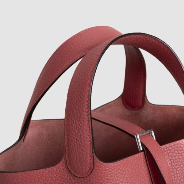 wsxc1764777158232_2-scaled-1 Canada Toronto Hermes 8W Rose Azalee Clemence Leather Picotin 18CM Silver Hardware