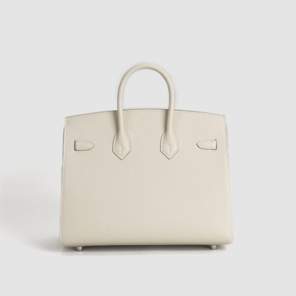 UAE Dubai Hermes Birkin Sellier 25CM Epsom Leather CK10 Craie Silver Hardware