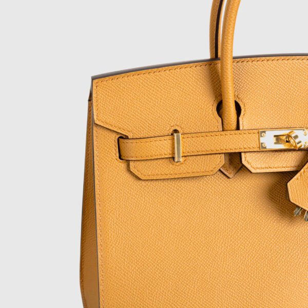 Full Handmade Hermes Epsom Leather Birkin Sellier 25CM 2S Sesame Gold Hardware