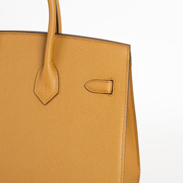 Full Handmade Hermes Epsom Leather Birkin Sellier 25CM 2S Sesame Gold Hardware