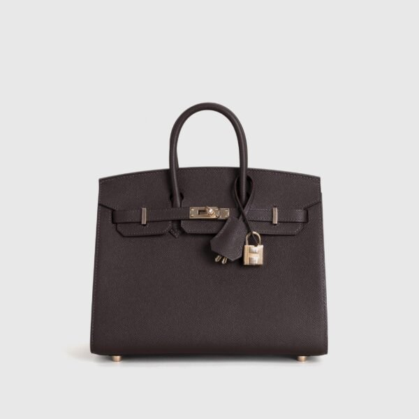 USA Los Angeles Hermes 0G Rouge Sellier Epsom Leather Birkin Sellier 25CM Rose Gold Hardware