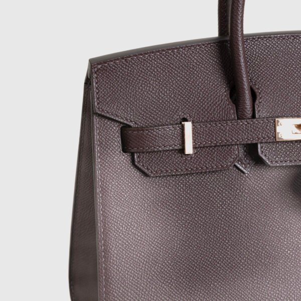 USA Los Angeles Hermes 0G Rouge Sellier Epsom Leather Birkin Sellier 25CM Rose Gold Hardware