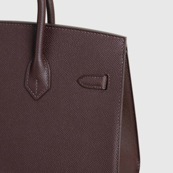 USA Los Angeles Hermes 0G Rouge Sellier Epsom Leather Birkin Sellier 25CM Rose Gold Hardware