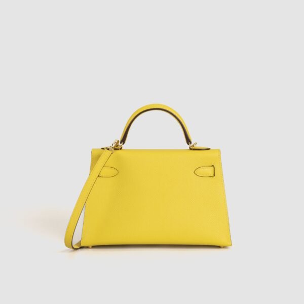 Full Handmade Epsom Leather Mini Kelly 19CM 9O Jaune De Naples Gold Hardware