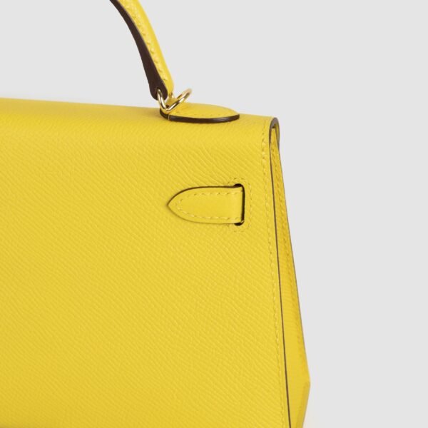 Full Handmade Epsom Leather Mini Kelly 19CM 9O Jaune De Naples Gold Hardware