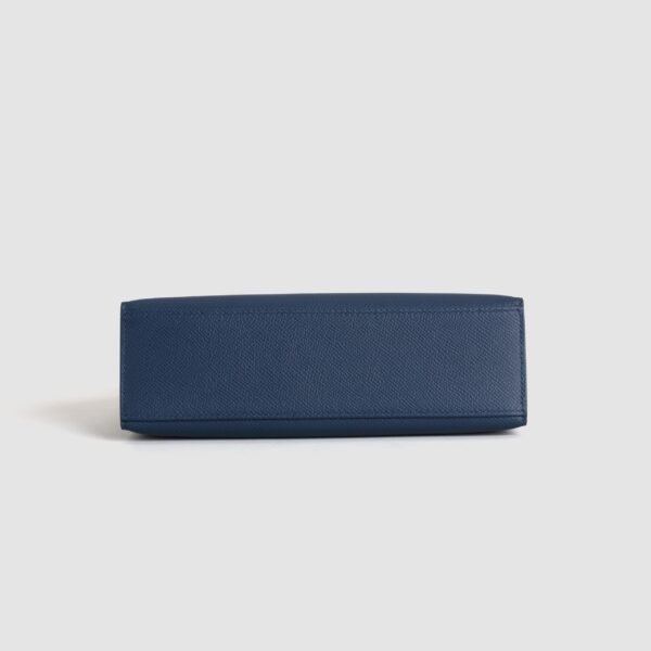 USA Washington Hermes Kelly Pochette 22CM Swift Leather S4 Deep Blue Gold Hardware
