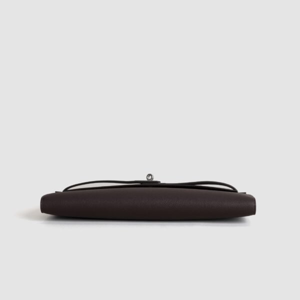 Hermes Clutch Bag Kelly Cut 31CM 0G Rouge Sellier Epsom Leather Silver Hardware