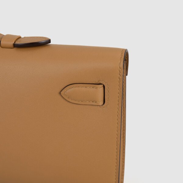 USA New York Hermes 2S Sesame Swift Leather Kelly Cut 31CM Gold Hardware