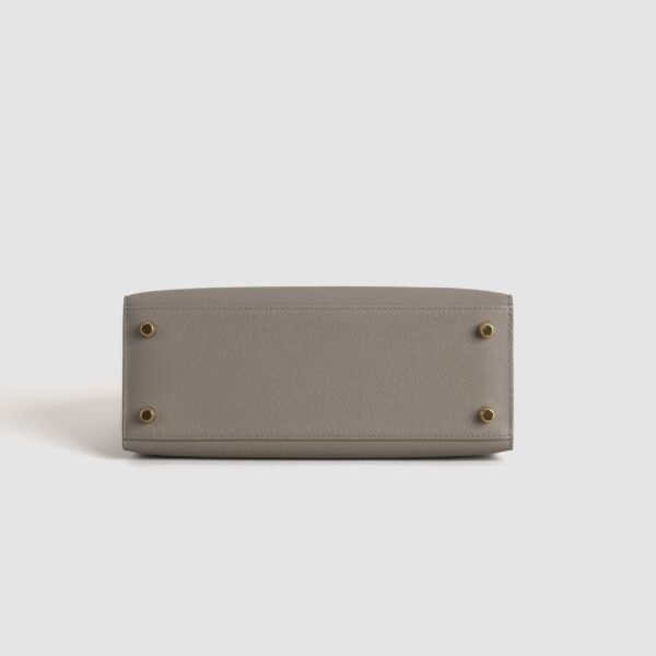 USA Los Angeles Hermes Epsom Leather M8 Gris Asphalt Kelly Sellier 25CM Gold Hardware