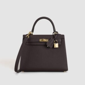 Hermes Women’s Bag Kelly Sellier 25CM Epsom Leather 0G Rouge Sellier Gold Hardware