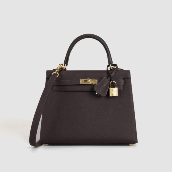 Hermes Women’s Bag Kelly Sellier 25CM Epsom Leather 0G Rouge Sellier Gold Hardware