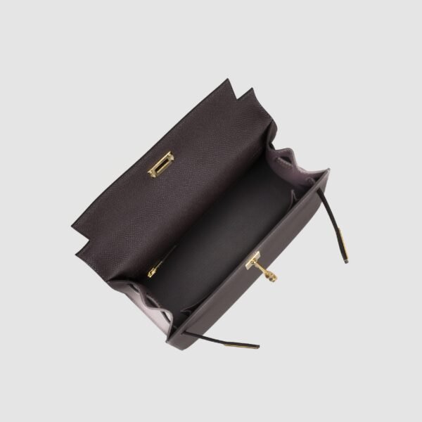 Hermes Women’s Bag Kelly Sellier 25CM Epsom Leather 0G Rouge Sellier Gold Hardware