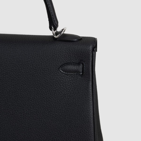 USA New York Hermes CK89 Noir Togo Leather Kelly 25CM Silver Hardware